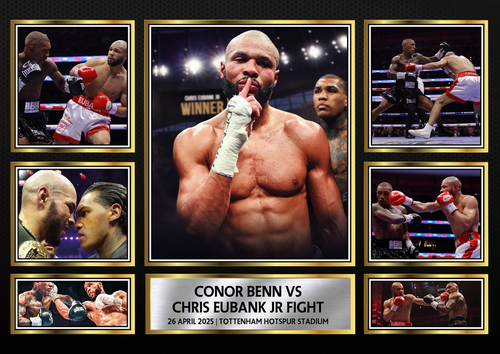 Conor Benn vs Chris Eubank Jr Fight Night Framed Photo Display