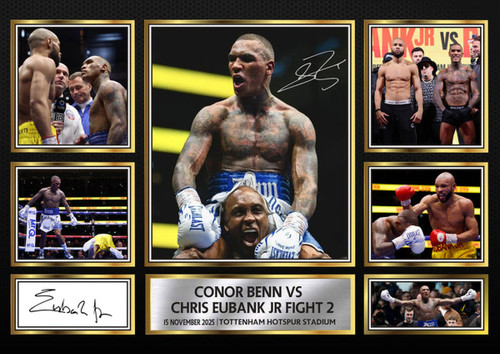 Conor Benn vs Chris Eubank Jr Printed Signature Poster