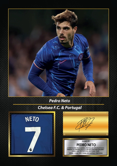Pedro Neto printed autograph poster print