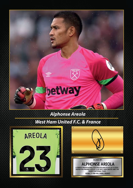 Alphonse Areola printed autograph poster print