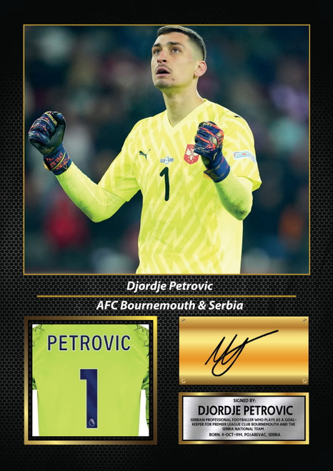 Djordje Petrovic printed autograph poster print