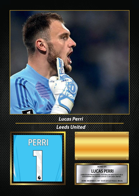 Lucas Perri printed autograph poster print