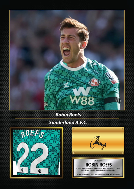 Robin Roefs printed autograph poster print