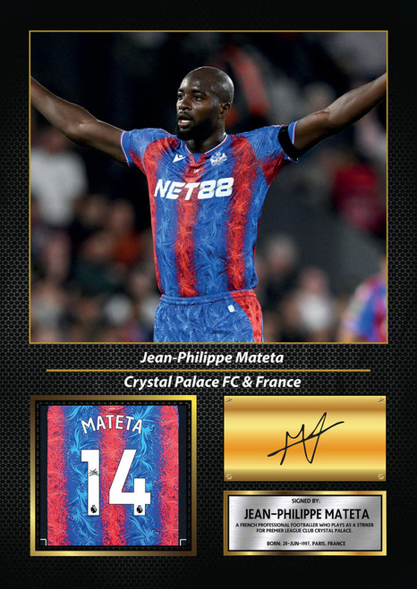 Jean-Philippe Mateta printed autograph poster print
