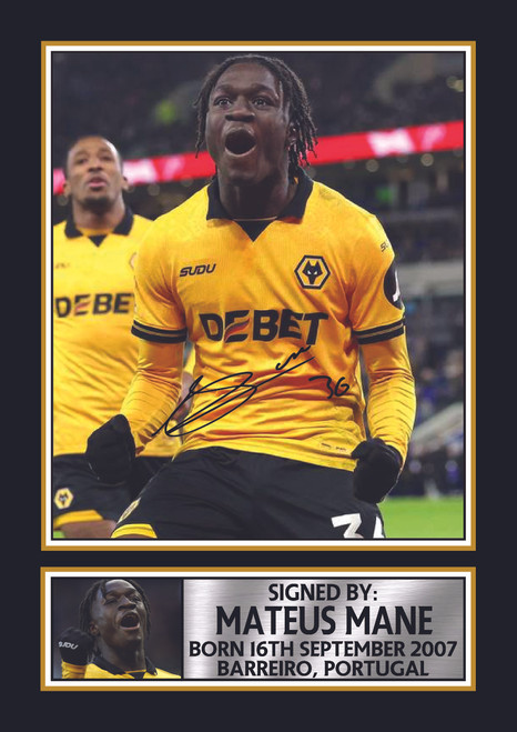 Mateus Mane printed autograph poster print
