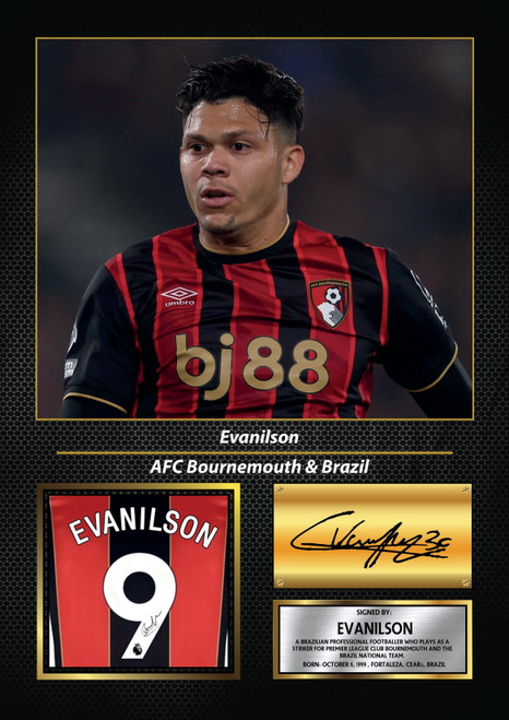 Evanilson printed autograph poster print