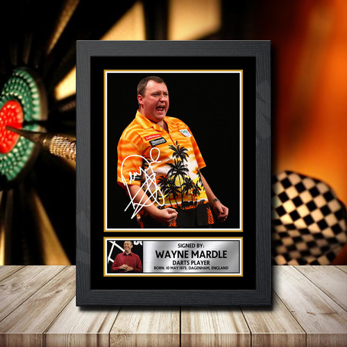 Wayne Mardle Action Shot Edition printed autograph poster print