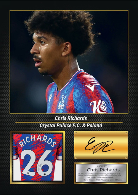 Chris Richards printed autograph poster print