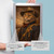 Custer Cat Portrait Poster - Wild West Cowboy Cat Wall Art - Vintage Western Cat Painting