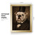 Lincoln Style Bulldog Portrait Poster - Victorian Gentleman Dog Wall Art