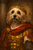 Roman Emperor Dog Poster - Julius Caesar Inspired Dog Wall Art - Funny Ancient Rome Dog Painting