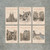 Barcelona Vintage Travel Poster Print Set