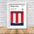 Retro Stoke Club Colours Stoke Fan Championship Football Crest Poster Print - view 3
