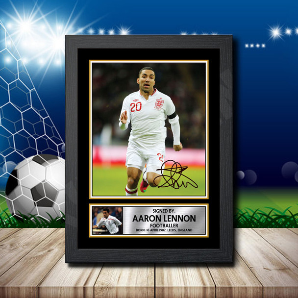 Aaron Lennon - Signed Autographed Footballers Star Print