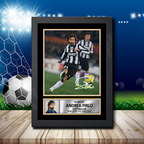 Andrea Pirlo 2 - Signed Autographed Footballers Star Print