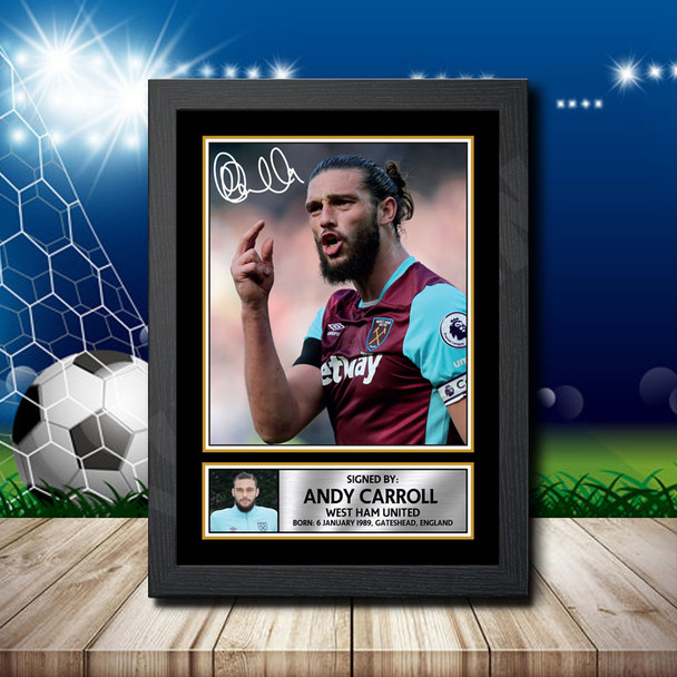 Andy Carroll 2 - Signed Autographed Footballers Star Print