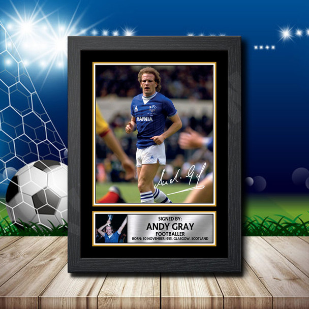 Andy Gray 2 - Signed Autographed Footballers Star Print