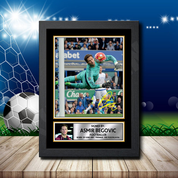 Asmir Begovic - Signed Autographed Footballers Star Print