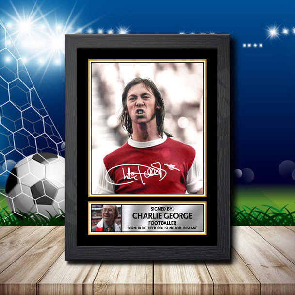 Charlie George - Signed Autographed Footballers Star Print