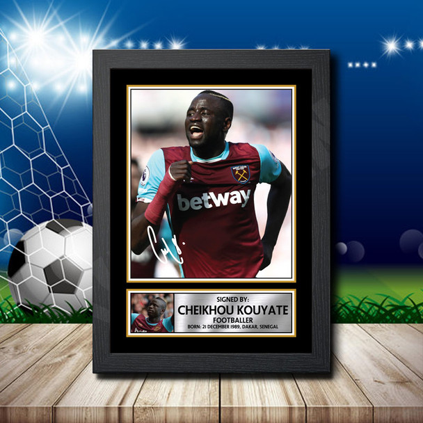 Cheikhou Kouyate 2 Signed Autographed Footballers Star Poster Print Framed Merch Gift