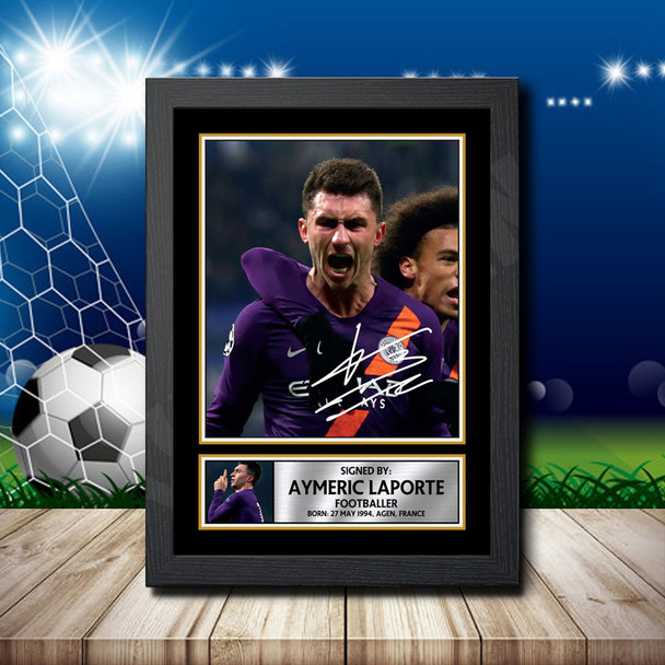 Aymeric Laporte 2 - Signed Autographed Footballers Star Print