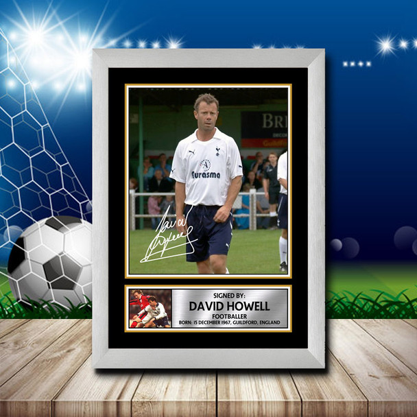 David Howells 2 Signed Autographed Footballers Star Poster Print Framed Merch Gift