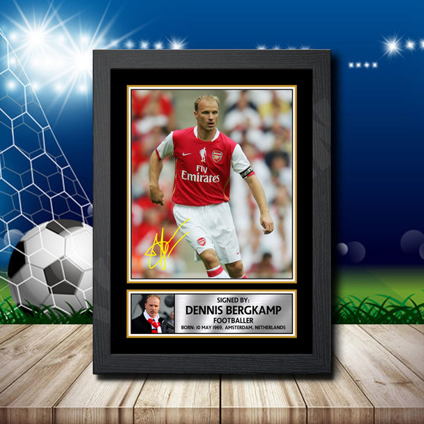 Dennis Bergkamp - Signed Autographed Footballers Star Print