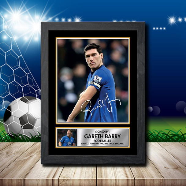 Gareth Barry 2 - Signed Autographed Footballers Star Print
