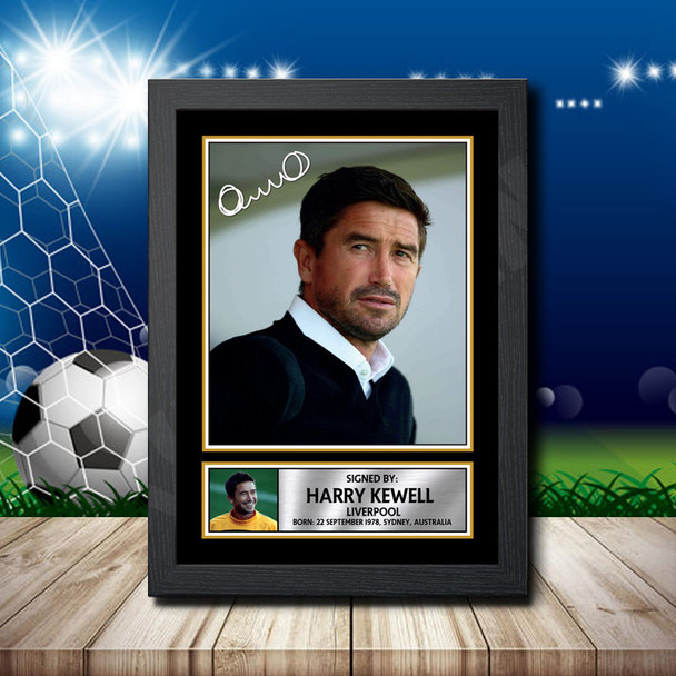 Harry Kewell 2 Signed Autographed Footballers Star Poster Print Framed Merch Gift