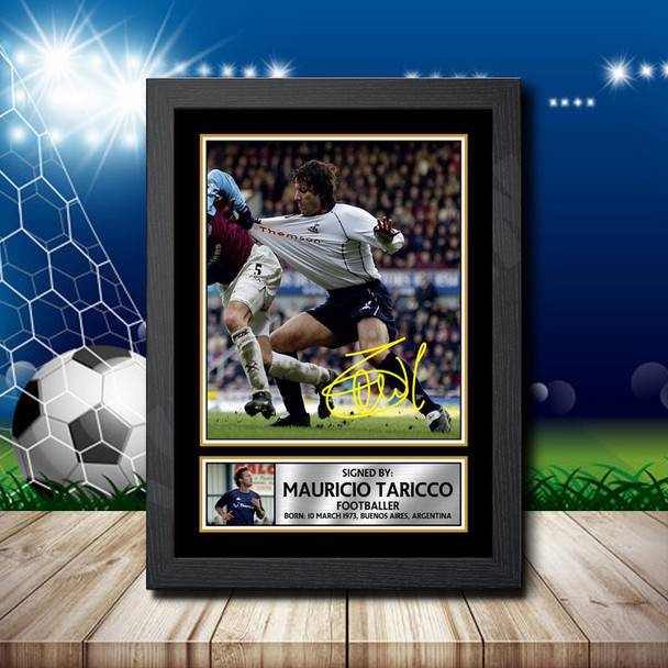 Maurico Taricco 2 Signed Autographed Footballers Star Poster Print Framed Merch Gift