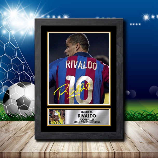 Rivaldo - Signed Autographed Footballers Star Print