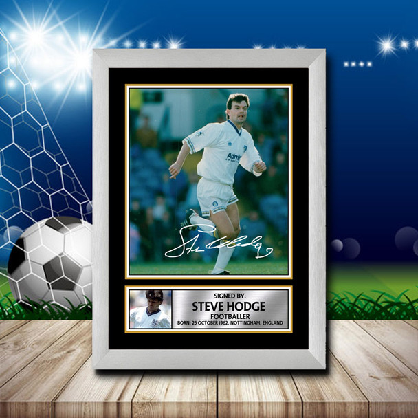 Steve Hodge 2 - Signed Autographed Footballers Star Print