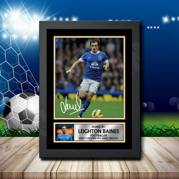 Leighton Baines - Signed Autographed Footballers Star Print