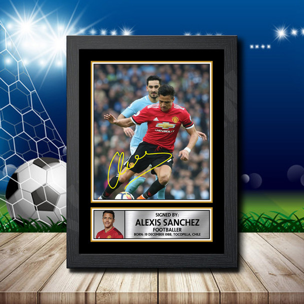 Alexis Sanchez 3 - Signed Autographed Footballers Star Print