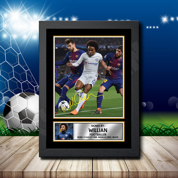 Willian 2 - Signed Autographed Footballers Star Print