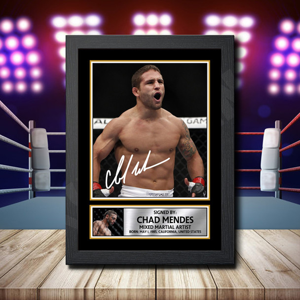 Chad Mendes - Signed Autographed Ufc Star Print