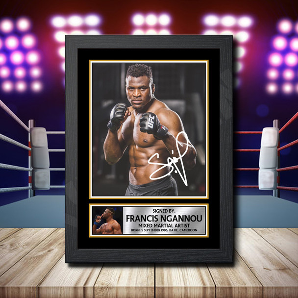 Francis Ngannou - Signed Autographed Ufc Star Print