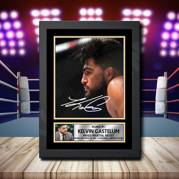 Kelvin Gastelum - Signed Autographed Ufc Star Print