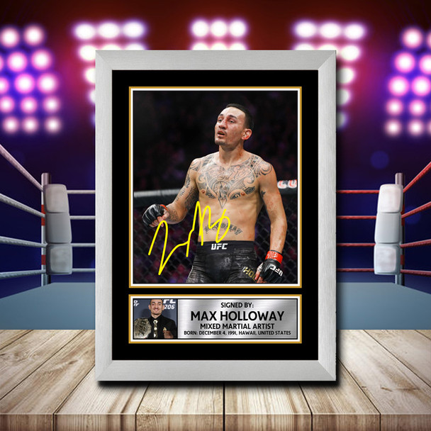 Max Holloway 2 - Signed Autographed Ufc Star Print