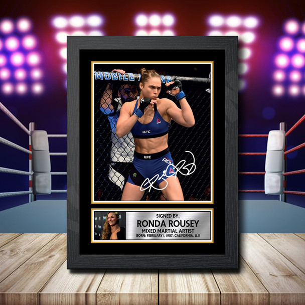 Ronda Rousey 2 - Signed Autographed Ufc Star Print