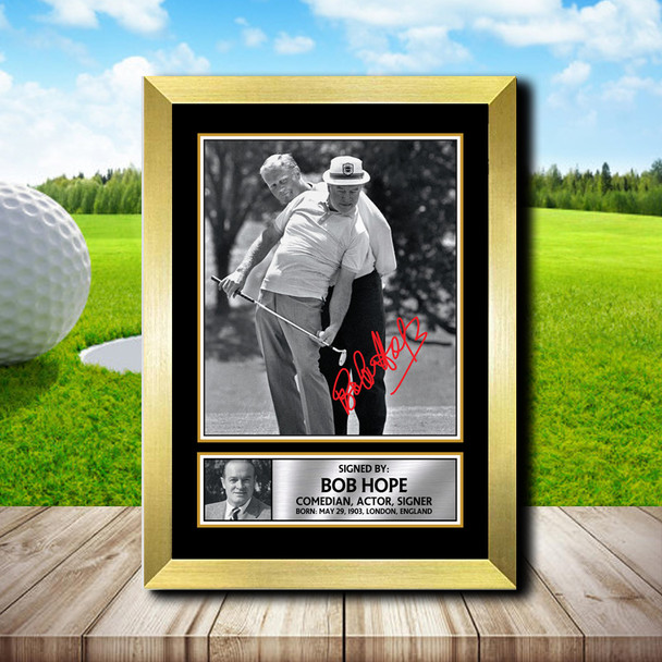 Bob Hope 2 - Signed Autographed Golfer Star Print
