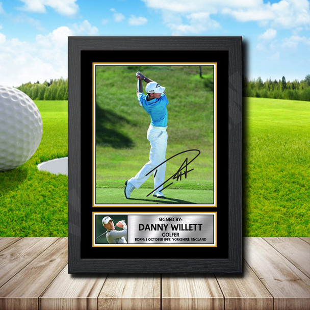 Danny Willett 2 Signed Autographed Golfer Star Poster Print Framed Merch Gift