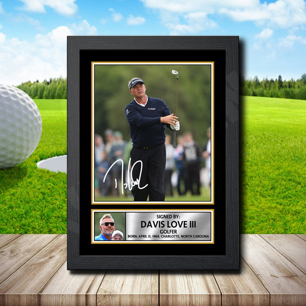 Davis Love Iii 2 - Signed Autographed Golfer Star Print