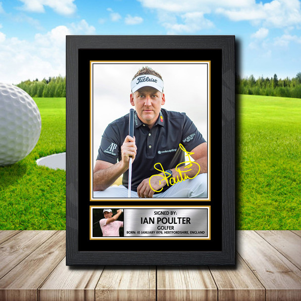 Ian Poulter - Signed Autographed Golfer Star Print