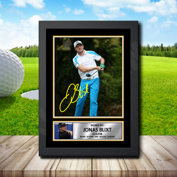 Jonas Blixt 2 - Signed Autographed Golfer Star Print