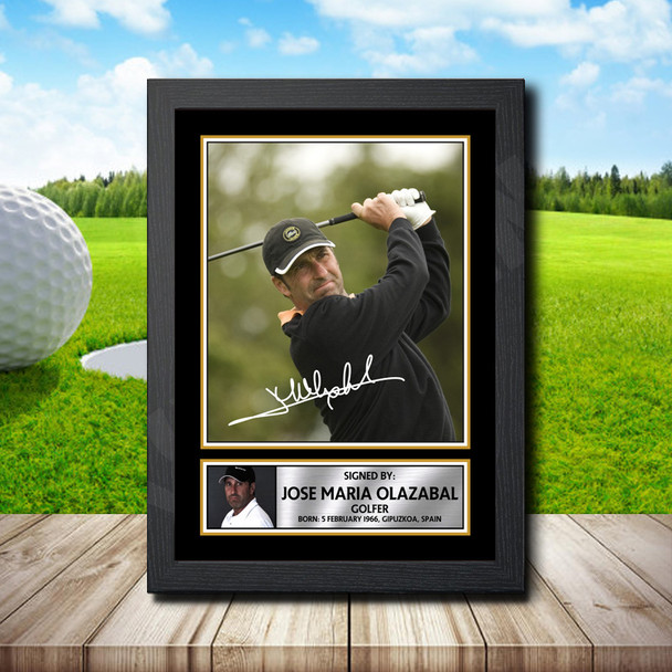 Jose Maria Olazabal - Signed Autographed Golfer Star Print