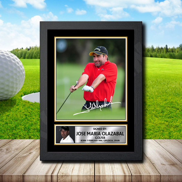Jose Maria Olazabal 2 - Signed Autographed Golfer Star Print