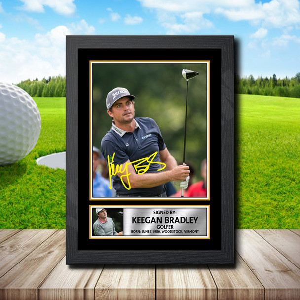 Keegan Bradley - Signed Autographed Golfer Star Print
