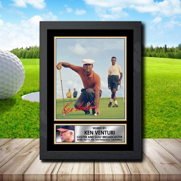 Ken Venturi - Signed Autographed Golfer Star Print