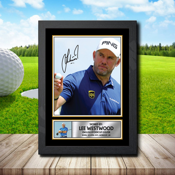 Lee Westwood 2 - Signed Autographed Golfer Star Print